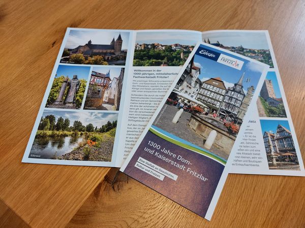 Bild zur Pressemitteilung über den neuen Imageflyer Fritzlar
